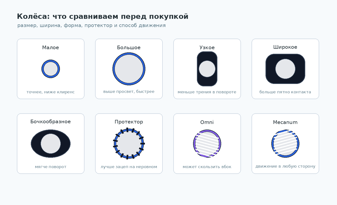 Что сравнить перед выбором колёс
